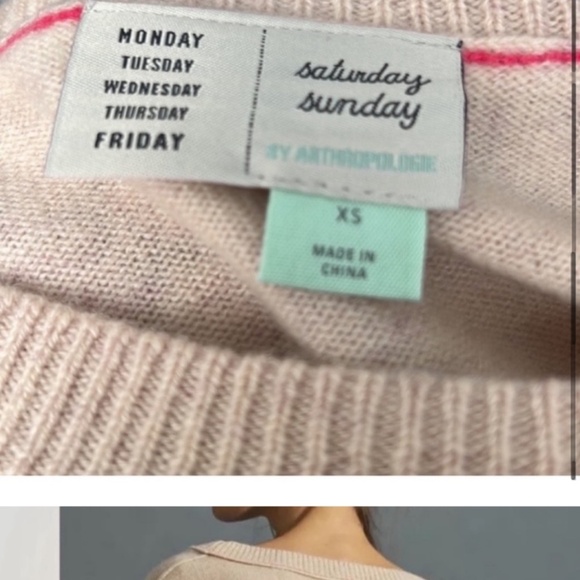 Nwt saturday sunday peace cashmere sweater - Picture 4 of 8